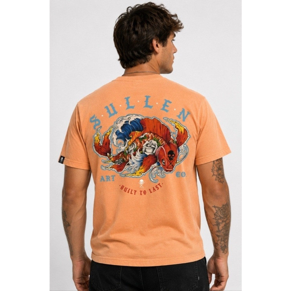 Sullen Art Collective Men's Rose Koi Buckle exclusive T Shirt Small NWT T20 New
